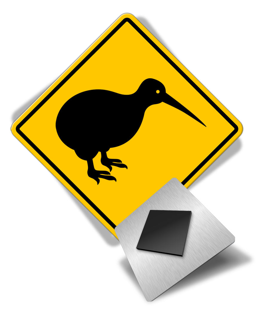 Caution Kiwi Crossing - Fridge Magnet