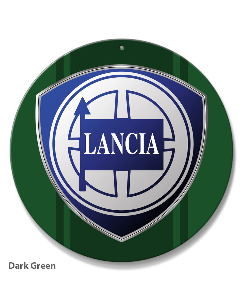 Lancia Emblem Round Aluminum Sign