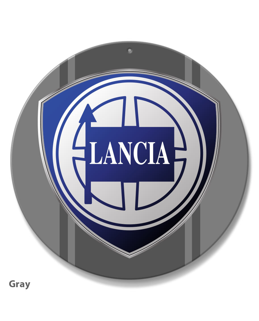 Lancia Emblem Round Aluminum Sign – Legend Lines