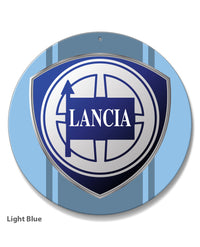 Lancia Emblem Round Aluminum Sign