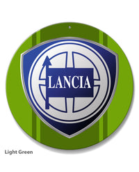 Lancia Emblem Round Aluminum Sign
