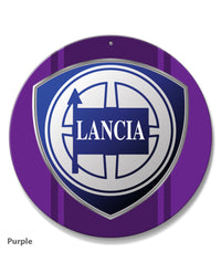 Lancia Emblem Round Aluminum Sign