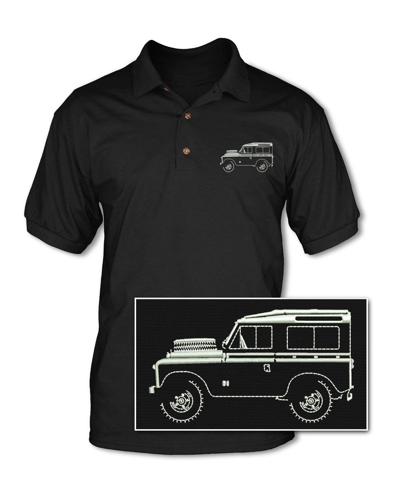 Land Rover 1948 Series I Adult Pique Polo Shirt - Side View