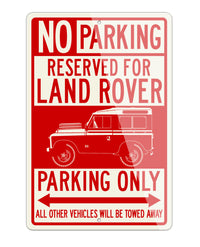 Land Rover 1948 Series I Reserved Parking Only Sign