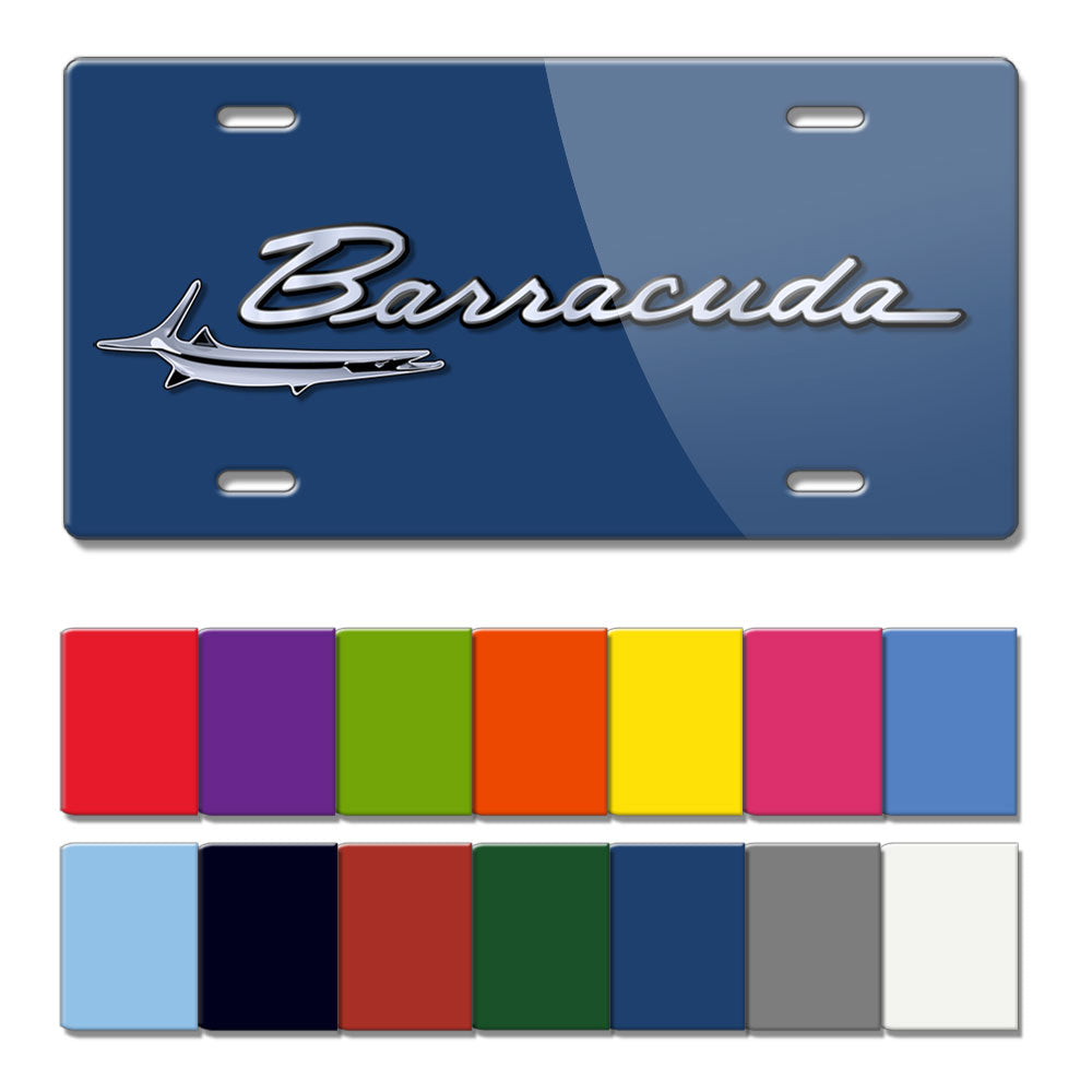 1964 - 1969 Plymouth Barracuda Emblem Novelty License Plate