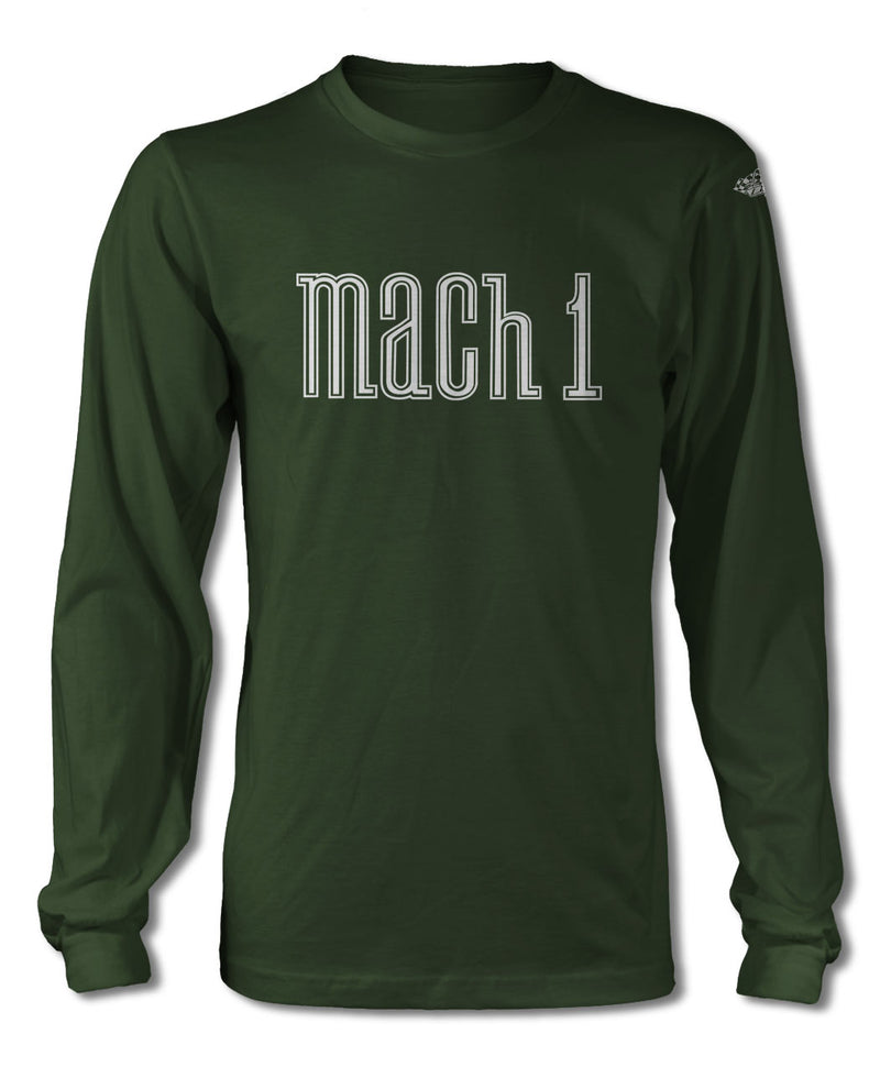 Ford Mustang Mach 1 Emblem T-Shirt - Long Sleeves - Emblem