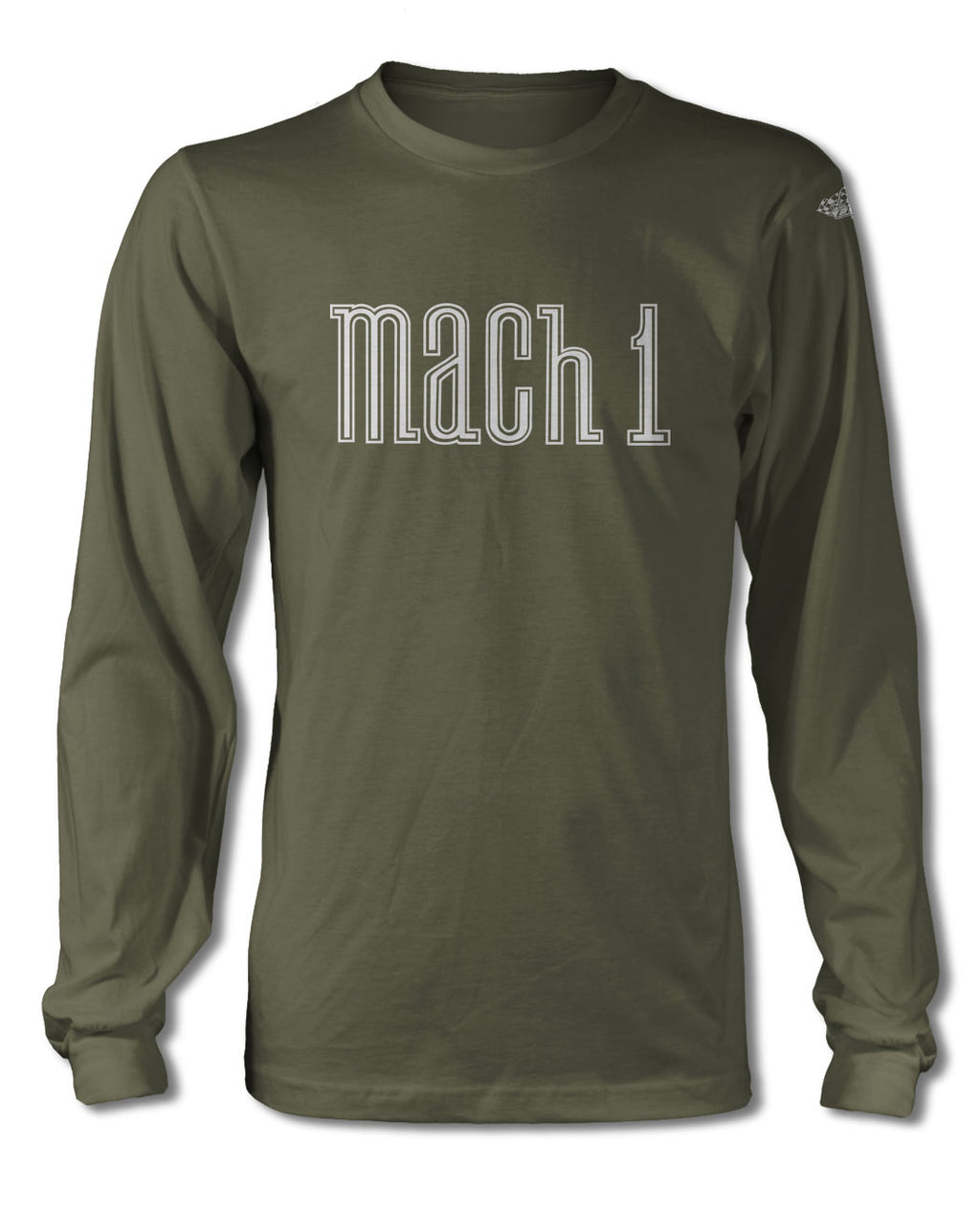 Ford Mustang Mach 1 Emblem T-Shirt - Long Sleeves - Emblem