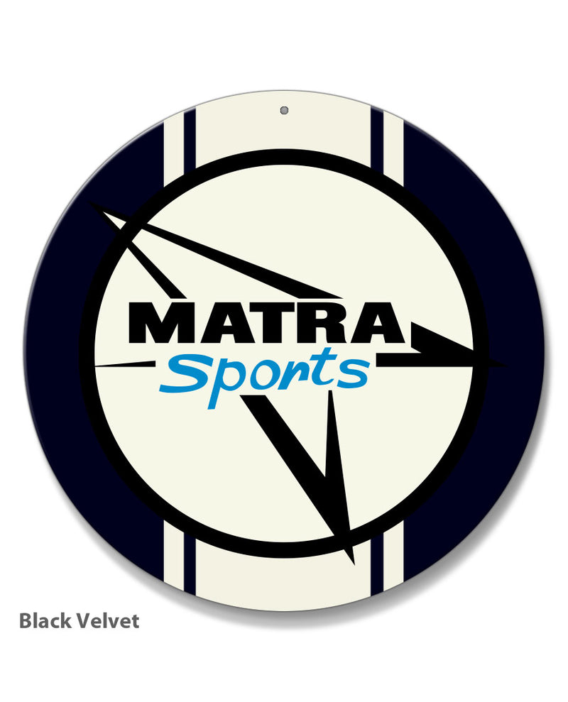 Matra Sport Emblem Round Aluminum Sign