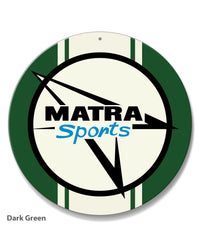Matra Sport Emblem Round Aluminum Sign