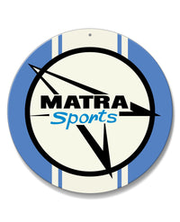 Matra Sport Emblem Round Aluminum Sign