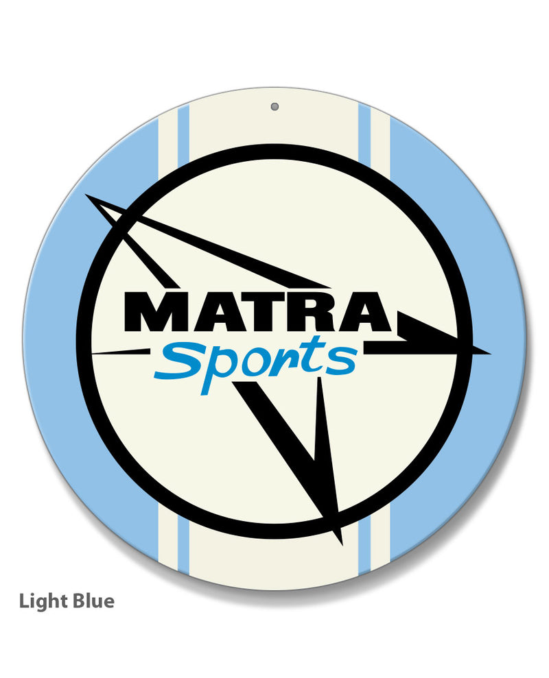 Matra Sport Emblem Round Aluminum Sign