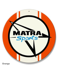 Matra Sport Emblem Round Aluminum Sign