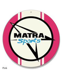 Matra Sport Emblem Round Aluminum Sign