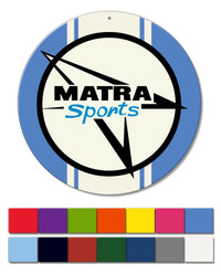 Matra Sport Emblem Round Aluminum Sign