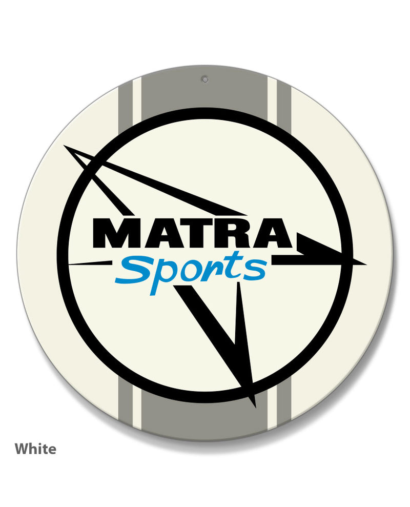 Matra Sport Emblem Round Aluminum Sign