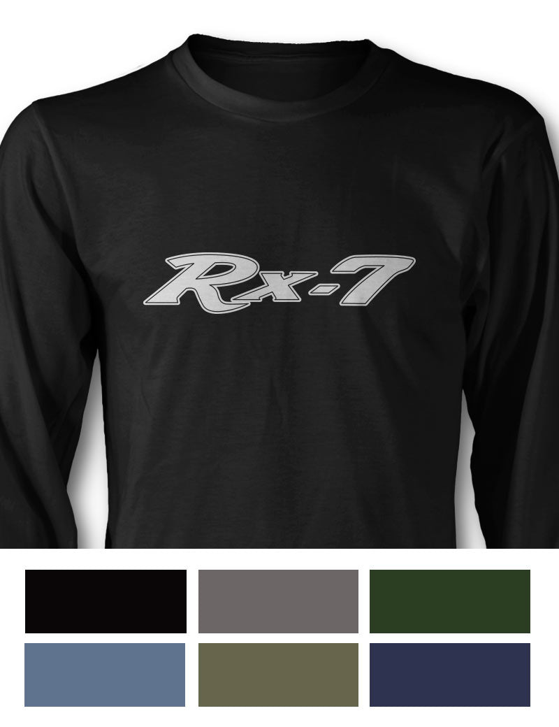 Mazda RX-7 S1 First generation 1978 - 1985 Emblem T-Shirt - Long Sleeves - Emblem
