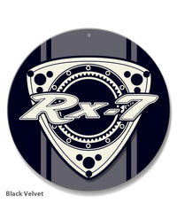 Mazda Rx-7 Series 1 Rotary Emblem Round Aluminum Sign