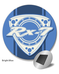 Mazda Rx-7 Series 1 Rotary Emblem Round Fridge Magnet