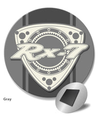 Mazda Rx-7 Series 1 Rotary Emblem Round Fridge Magnet