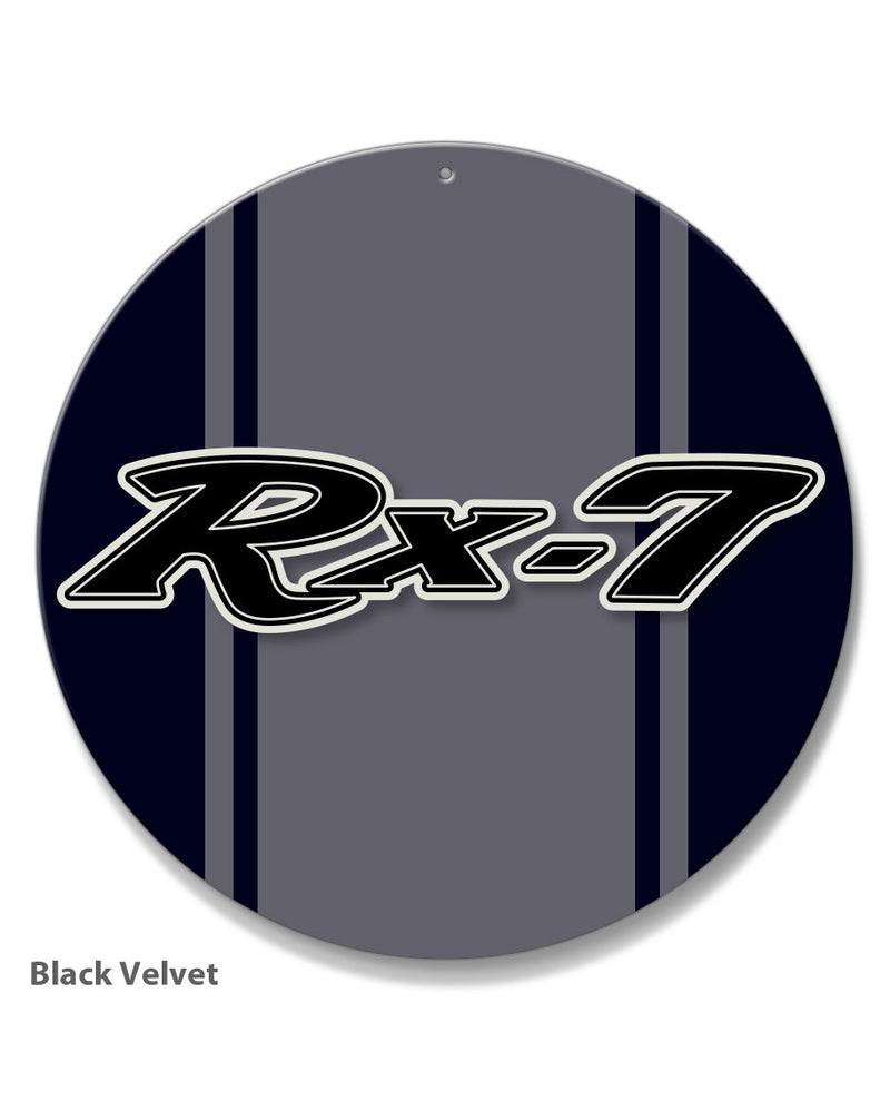 Mazda Rx-7 Series 1 Emblem Round Aluminum Sign