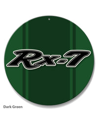 Mazda Rx-7 Series 1 Emblem Round Aluminum Sign