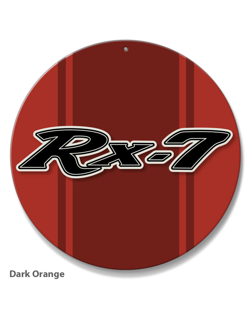 Mazda Rx-7 Series 1 Emblem Round Aluminum Sign