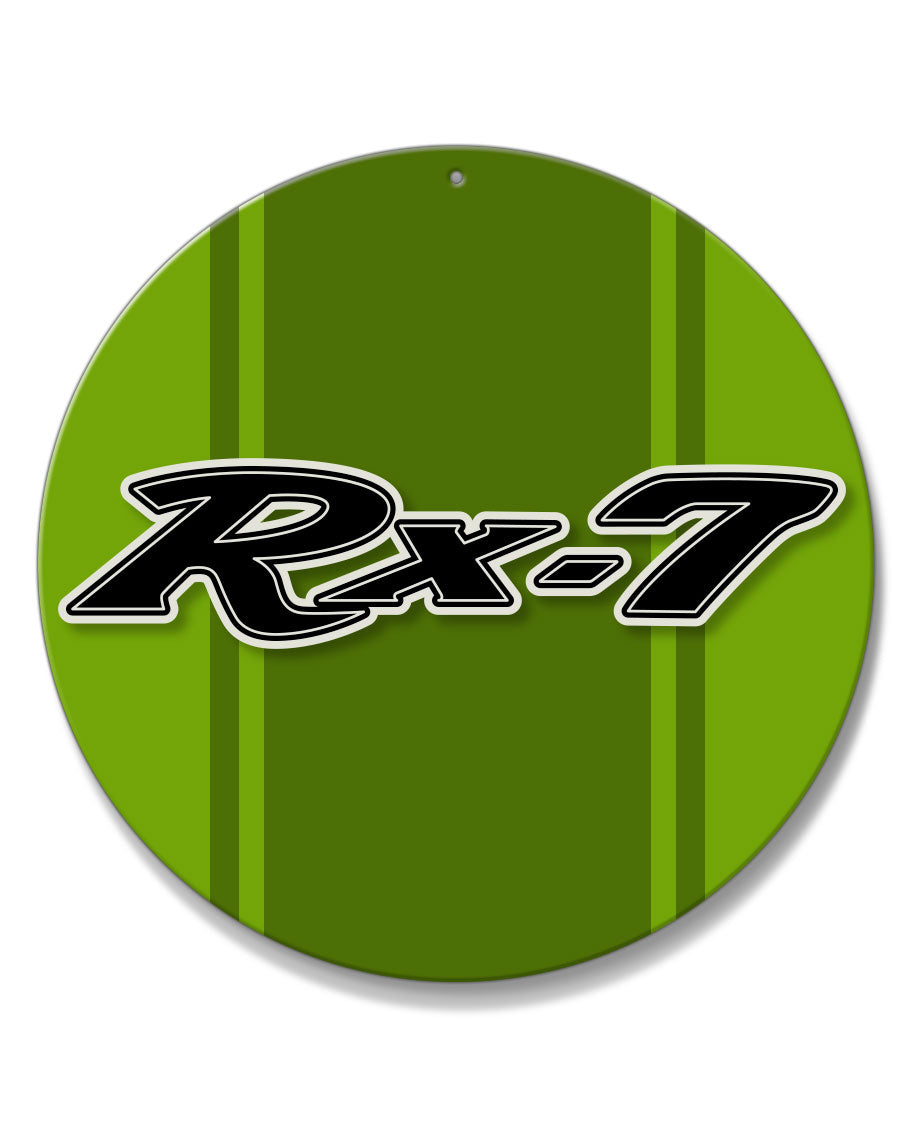 Mazda Rx-7 Series 1 Emblem Round Aluminum Sign