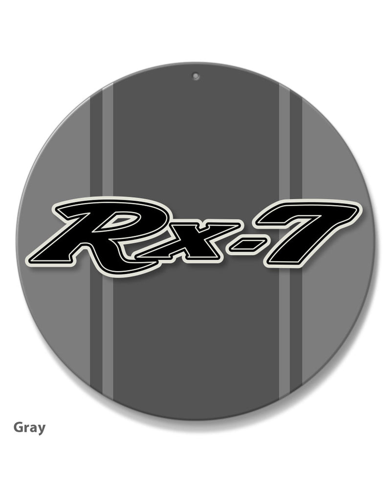 Mazda Rx-7 Series 1 Emblem Round Aluminum Sign