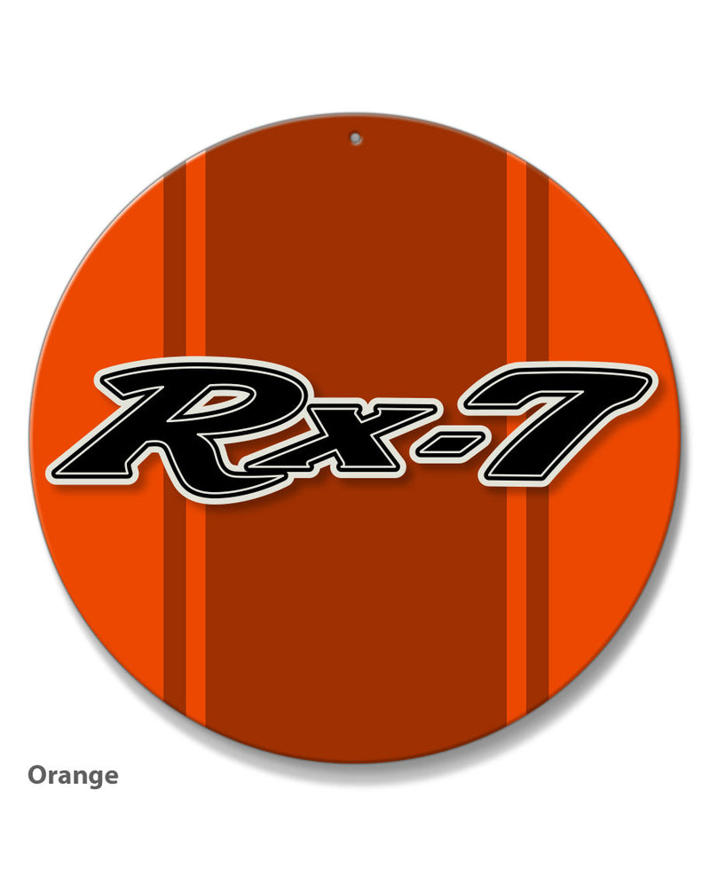 Mazda Rx-7 Series 1 Emblem Round Aluminum Sign