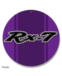 Mazda Rx-7 Series 1 Emblem Round Aluminum Sign