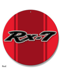 Mazda Rx-7 Series 1 Emblem Round Aluminum Sign