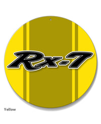 Mazda Rx-7 Series 1 Emblem Round Aluminum Sign