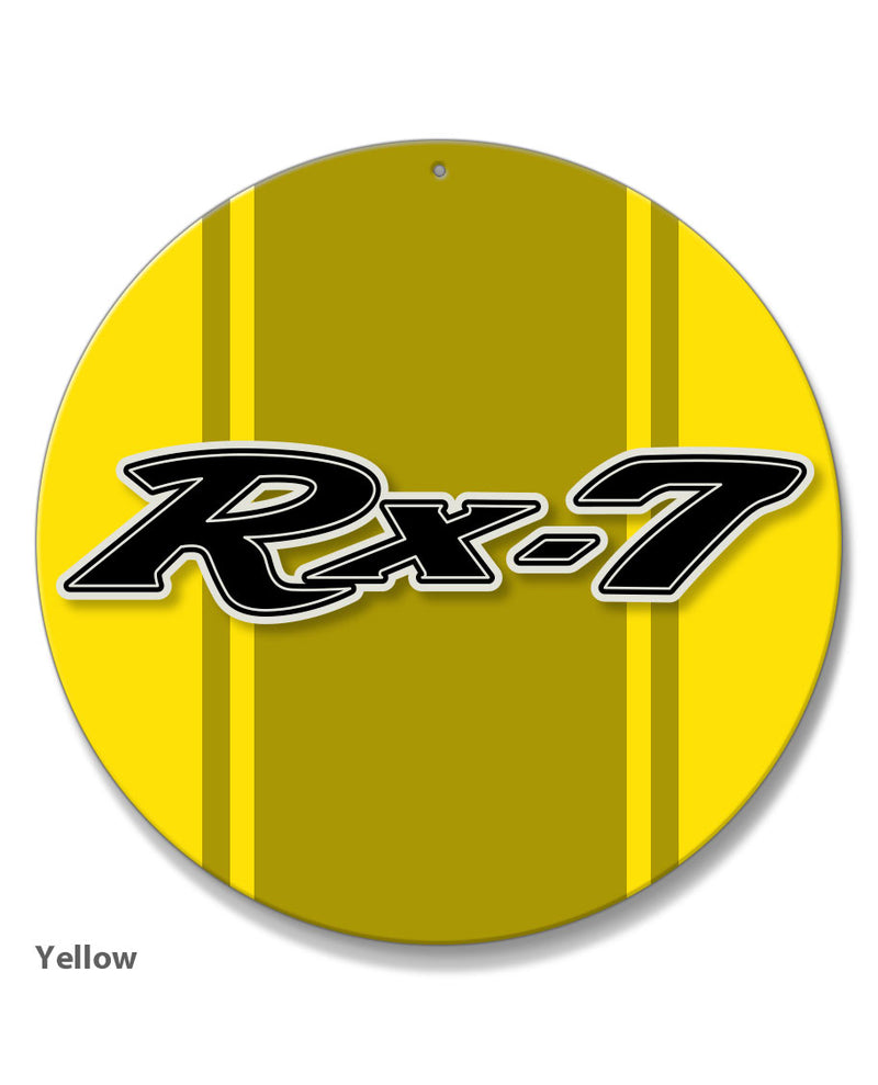 Mazda Rx-7 Series 1 Emblem Round Aluminum Sign