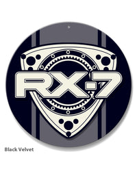 Mazda Rx-7 Series 2 Rotary Emblem Round Aluminum Sign