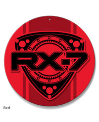 Mazda Rx-7 Series 2 Rotary Emblem Round Aluminum Sign