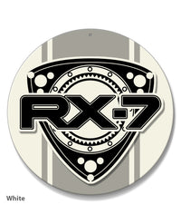 Mazda Rx-7 Series 2 Rotary Emblem Round Aluminum Sign