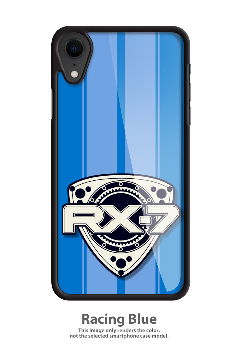 Mazda Rx-7 Series 2 Rotary Emblem Smartphone Case - Racing Stripes