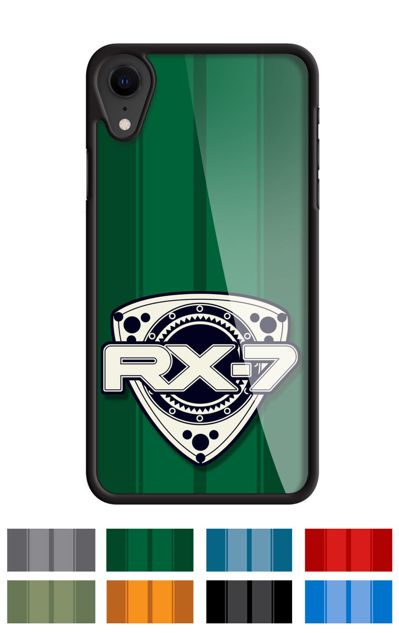 Mazda Rx-7 Series 2 Rotary Emblem Smartphone Case - Racing Stripes