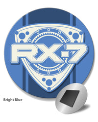 Mazda Rx-7 Series 2 Rotary Emblem Round Fridge Magnet