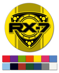 Mazda Rx-7 Series 2 Rotary Emblem Round Fridge Magnet