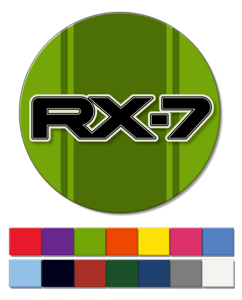 Mazda Rx-7 Series 2 Emblem Round Fridge Magnet