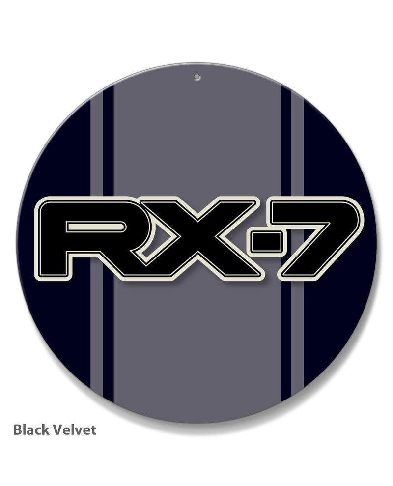 Mazda Rx-7 Series 2 Emblem Round Aluminum Sign