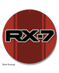 Mazda Rx-7 Series 2 Emblem Round Aluminum Sign