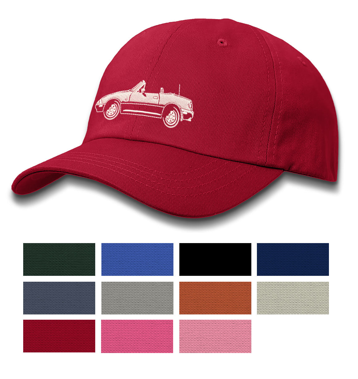 Casquette Baseball Miata Roadster - 100% Coton Lavé Vintage, Réglable, Unisexe