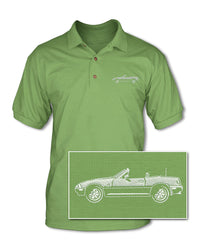 Mazda Miata MX-5 Convertible Adult Pique Polo Shirt - Side View