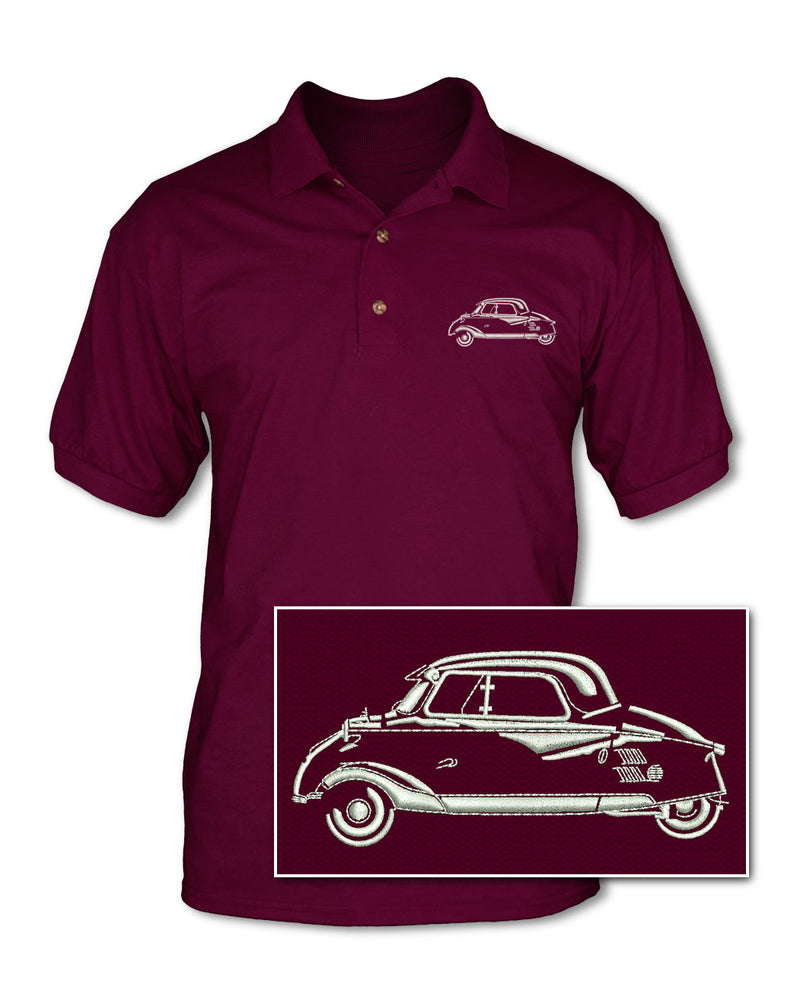 Messerschmitt KR200 Coupe - Adult Pique Polo Shirt - Side View