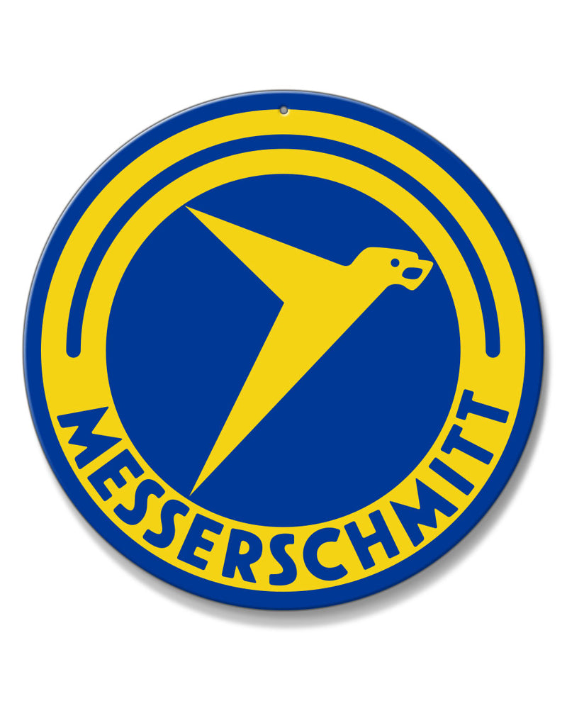 Messerschmitt Emblem Round Aluminum Sign