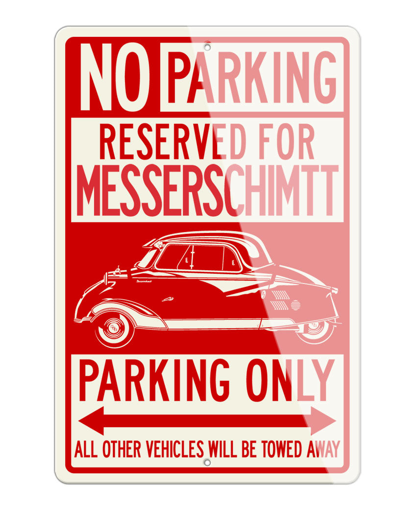 Messerschmitt KR200 Coupe Reserved Parking Only Sign