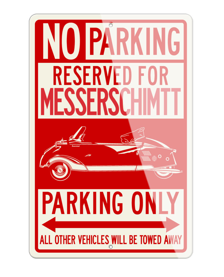 Messerschmitt KR200 Convertible Reserved Parking Only Sign