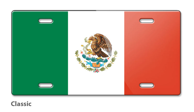 Mexican Flag Novelty License Plate